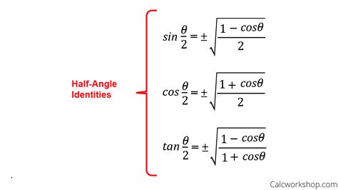 Half angle identities - Jan 2, 2020 ... Find an answer to your question State the half-angle identities used to integrate sin^(2) x and cos^(2) x the half-angle formulas are sin ...